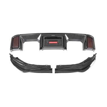 Imagem de Compatível com BMW M3 M4 G80 G82 AX Estilo Fibra de Carbono Seco Saias Laterais Grade Dianteira Lip Difusor Traseiro Kits de Carroceria Peças Automotivas(G80 Rear Diffuser)