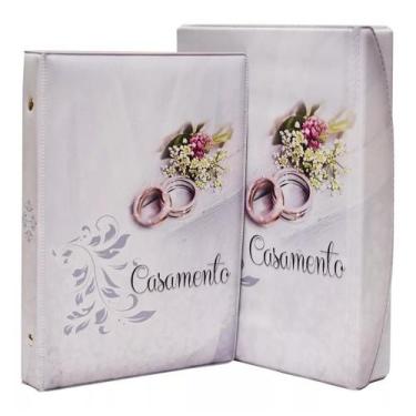 Imagem de Álbum Fotográfico Luxo Caixa Imã Casamento 40 Fotos 15x21 - Capture Ál
