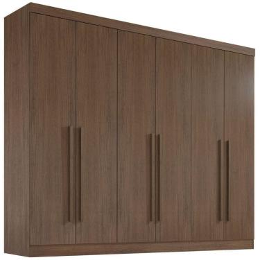 Imagem de Guarda Roupa Da Vinci Plus Castanho 6 Portas 6 Gavetas D?doro