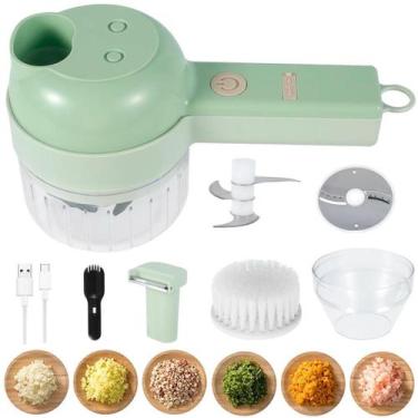 Imagem de Mini Processador De Alimentos Multifuncional Cor Verde - Relet