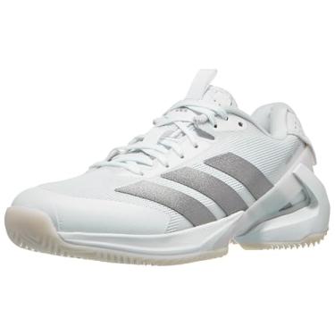 Imagem de adidas Tênis feminino Adizero Ubersonic 5 Clay Tênis feminino, Branco/Prata Metálico/Branco, 40