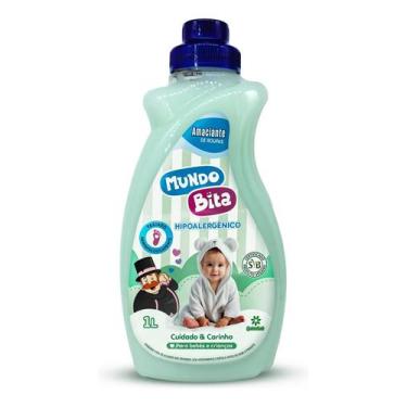 Imagem de Amaciante infantil Mundo Bita Vegano 1l Cuidado e Carinho Quimilab