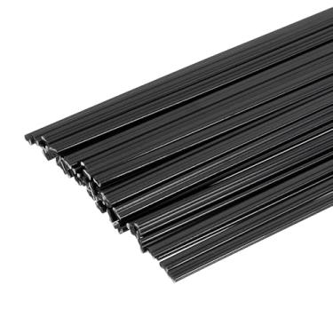 Imagem de HARFINGTON 5 conjuntos (10 peças) hastes de solda de plástico 20 cm tiras de soldagem PPR hastes de soldagem para para-choques de carro, caiaque, reparo diário, para-choques de plástico, preto