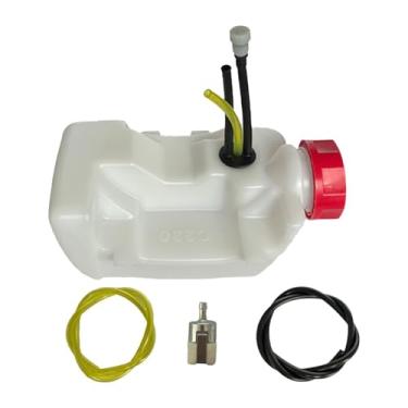 Imagem de MFMEXUL Substituição de Tanque de Combustível de Aparador de Componentes Profissionais de Alto Desempenho. Substituição Direta para Equipamentos Elétricos, com Tubos E Tampa, Tamanho real