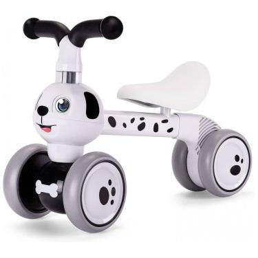 Imagem de Bicicleta sem Pedal Infantil Dálmata com 4 Rodas para Crianças de 1 a 4 Anos, YGJT, Branco