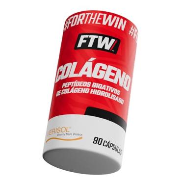 Imagem de FTW Colágeno Verisol 90 Cápsulas com Peptídeos Bioativos Hidrolisados, Alta Absorção, Saúde da Pele, Unhas e Cabelos | Suplemento Alimentar Sem Glúten