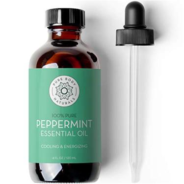 Imagem de Peppermint Essential Oil, 4 Fl Oz - Pure and Undiluted Mentha Piperita Oil, Therapeutic Grade Aromatherapy Oil for Diffuser, Relaxation, Focus, Pain Relief - by Pure Body Naturals