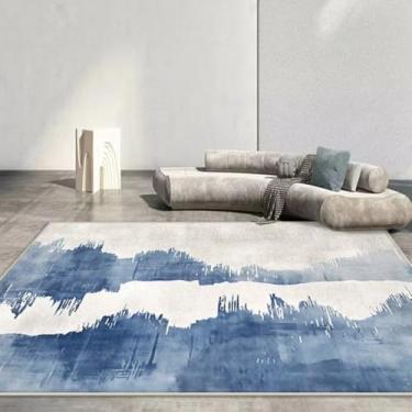 Imagem de Tapete para sala de estar, decoração de sofá, azul, tapete grande para áreas externas (200x300 cm)/CX165-Flannel-8)