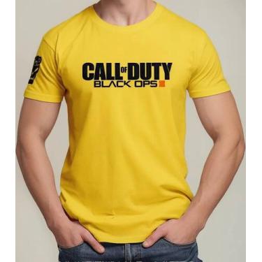 Imagem de Camiseta Camisa de Algodão Adulto Masculina Feminina  Gamer Jogo Call 