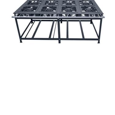 Imagem de Fogão Industrial 8 Bocas Duplas 40x40 P8 Leona