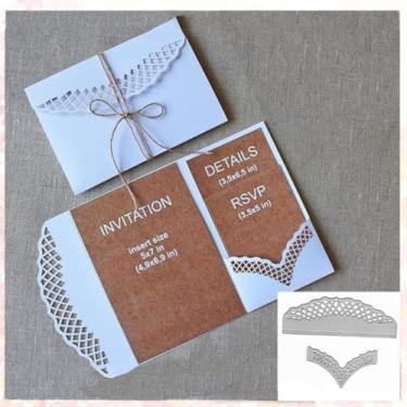 Imagem de FAWENUCY Recortes de recortes para fazer cartões, matrizes de corte de metal de Natal, modelo de perfuração de artesanato de papel, estênceis de gravação de fundo, decoração de álbum faça você mesmo