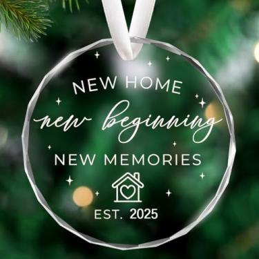 Imagem de Apanhador de sol de cristal para Windows – Apanhadores de sol com prismas para casa, novo começo, enfeite redondo para pendurar no Natal, casamento, jardim, decoração de casa, presente