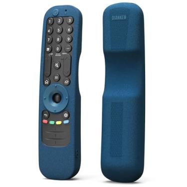 Imagem de Capa protetora de silicone para LG Smart TV AN-MR21 MR21N MR21GC para LG OLED TV Magic Remote e MR21GA capa azul
