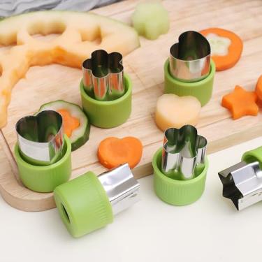 Imagem de 3 pçs/conjunto de molde de cortador de biscoitos, molde de cortador de biscoitos, formato de estrela de coração, flor, faça você mesmo, molde de cozimento, ferramentas de cozinha, 3 x 2,5 x 4,2 cm