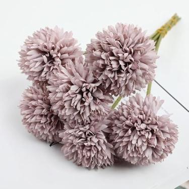 Imagem de Buquê artificial – flores realistas para vasos, mesa central de mesa, decoração de sala de estar (Roxo)