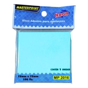 Imagem de Bloco Adesivo para Anotações - Masterprint, Azul