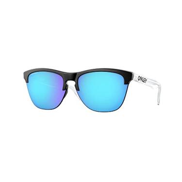 Imagem de Oakley Pacote de óculos de sol OO9374: OO 9374 937402 kit de acessórios de coleira preta fosca e azul pequena