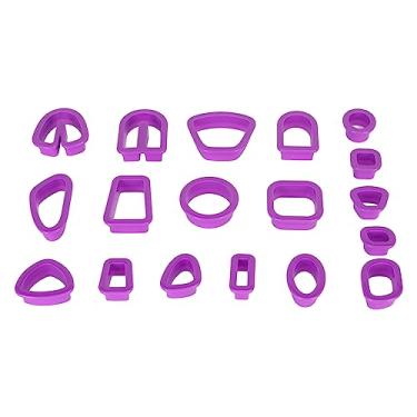 Imagem de KIMISS Conjunto de Cortadores de Argila de Polímero para Fazer Jóias-kit de 129 Peças Com Ganchos de Brinco, Cartões, Anéis de Salto e Cortadores de Brinco de Argila DIY (Violeta)