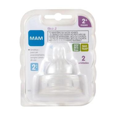 Imagem de 2un Bicos Mamadeira Nº 2 Mam 2+ meses Ortodôntico Fluxo Médio
