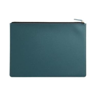 Imagem de Pasta Executiva De Couro A4 Com Zíper, Organizador De Documentos, Past