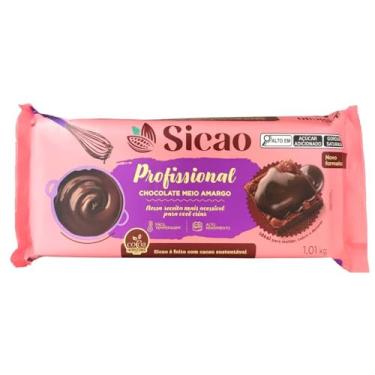Imagem de SICAO CHOCOLATE MEIO AMARGO EM BARRA 1,01KG - CRD-BL-7021370-B94