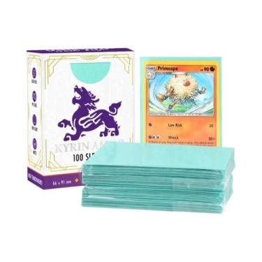 Imagem de Protetores De Cartas Premium Tamanho Padrão Para Pokémon TCG, MTG E Ca