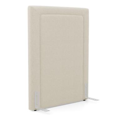 Imagem de Cabeceira Cama Box Solteiro Alba 90cm Com Frame Bouclé Bege - Abmaza