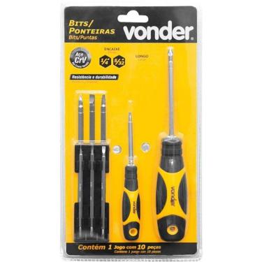 Imagem de Jogo Bits-ponteira Crv Com 10 Peças Longo Vonder