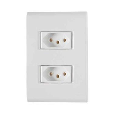 Imagem de Conjunto 2 Tomadas 3p 20a Tramontina - Linha Liz Branca