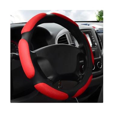 Imagem de NYTKL Capa de volante de carro, protetor de volante antiderrapante de 38 cm, almofada macia, respirável, seda gelada, envoltórios de roda automotivos, aderência confortável para a maioria dos veículos