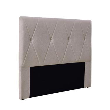 Imagem de Cabeceira Cama Box Casal 140 Cm Aquilla Linho S04 - D'rossi Cor Areia