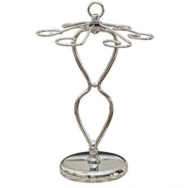 Imagem de GAORUIFENG Suportes de vinho cremalheira criativa para vinho tinto 6 cabeças moda suporte de copo de cabeça para baixo suporte de copo de ferro H37*W24,5 cm