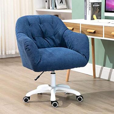 Imagem de Cadeira de escritório para jogos, cadeira de computador, poltrona média, veludo para computador, cadeira de mesa ajustável, cadeira de escritório ergonômica com almofada de assento grossa, cadeira