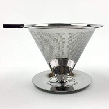Imagem de Filtro Coador de Café Pequeno Inox Ideal para Xícara Caneca