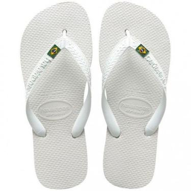 Imagem de Chinelo Havaianas Copa do Mundo Brasil Original, Branco, 41-42