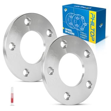 Imagem de PHILTOP Espaçadores de roda 5 x 115, 0,47" (12 mm) Passo de rosca M14x1,5 furo do cubo espaçadores de roda centrados no cubo de 71,5 mm apto para carregador 2006-2022; 300 2005-2022; Challenger