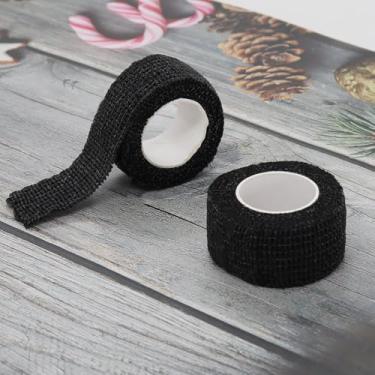 Imagem de 2 peças de almofadas de móveis, protetores de canto autoadesivos de cor sólida prática, resistente ao desgaste, antiderrapante para prevenção de arranhões para uso diário (preto)