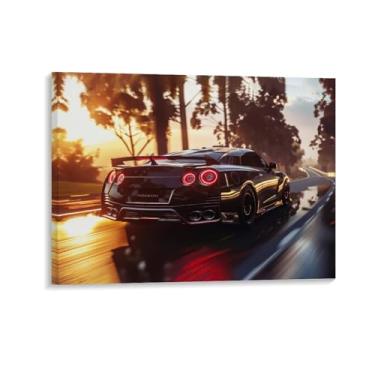 Imagem de HouLaiZhe Speed ​​r35 Pôsteres esportivos pôr do sol lona parede estética decoração de sala de parede impressões galeria sala decoração de parede para quarto sala de estar escritório 20 x 26 polegadas