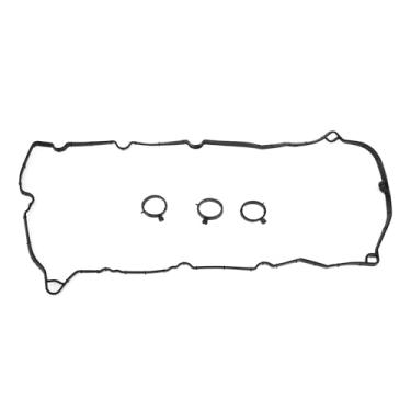 Imagem de Motoforti Junta da tampa da válvula, junta de vedação da válvula da cabeça do cilindro, para Porsche Cayenne 2011-2018, borracha, nº 94610593565/94610593765, preta, junta da tampa do balancim