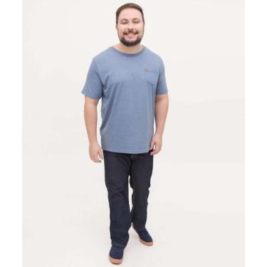 Imagem de Calça Masculina Jeans Reta Amaciado-38006 - JEZZIAN, 54, Jeans azul