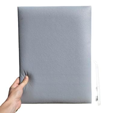 Imagem de Kit Cabeceira de Cama Placas Estofadas 30x40cm (Cinza-Courino,8)