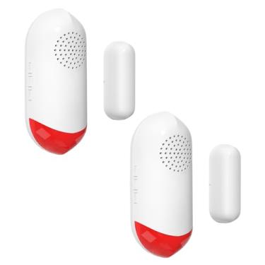 Imagem de Alarme de Porta e Janela Residencial com Sensor Magnético Sem Fio - Som Luz -Roubo Controle por Aplicativo Voz Instalaçã