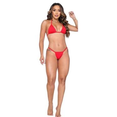Imagem de Biquíni Copacabana com Amarração e Calcinha Fio Dental - Cathe Beach, 