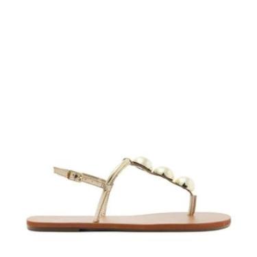 Imagem de Sandalia Anacapri Slim Adorno Dourada-Feminino