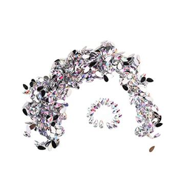 Imagem de aqxreight 500 Unidades de Em Forma de Gota 8x13mm Com Parte Traseira Plana DIY Acessórios de Joias para Capa de Celular Scrapbook Colar Pulseiras Unhas Roupas Brilhantes As Decorações Decorativas para a Maioria