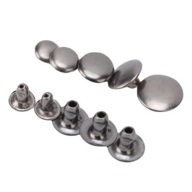 Imagem de KUIDAMOS Kit de Rebites de Couro Conjunto de Rebites e Pinos de Ferro Duráveis ​​para Confecção de Tecidos de Roupas de Couro para Entusiastas de DIY 500 Conjuntos de Variedade de de 6 Mm a 10 Mm (Prata Preto)