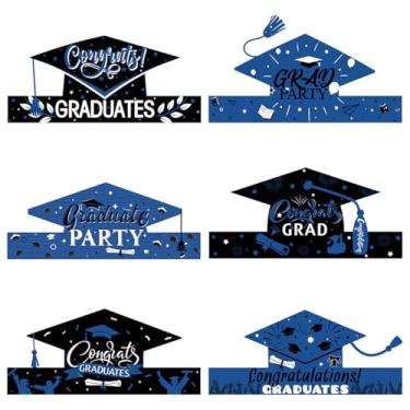 Imagem de Chapéu de Papel para TCC Decoração Festa Temporada Formatura Acessórios Fotos Kits Arte Coroa com Elementos Diversão Rascunho DIY Cartão 6UN Cordas Festas Aniversários Eventos em Sala Carnavais