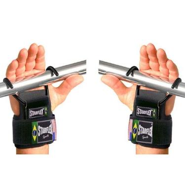 Imagem de Strap Metal Garras Gancho Puxada Tala Musculação Luva Treino - FORT GA