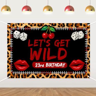 Imagem de Pano de fundo de aniversário de 25 anos com tema de leopardo, decoração de festa de aniversário de 25 anos, fundo de cabine de fotos, faixa de feliz aniversário para mulheres e homens, artigos de