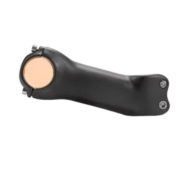 Imagem de Mesa de carbono preta fosca para bicicleta MTB, estrada ou mountain bike, 31,8 mm, compatível com guidões de 70/80/90/100/110/120/130 mm.(17 Degrees 110mm)